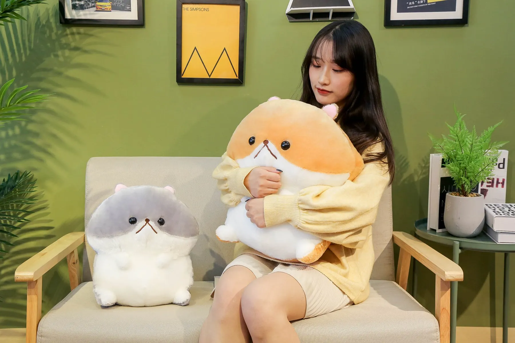 33/43 см для ухода за ребенком для мам kawaii Angry Хомяк Плюшевые игрушки Мягкая Подушка для животных плюшевая Милая диванную подушку для детей детские подарки на день рождения