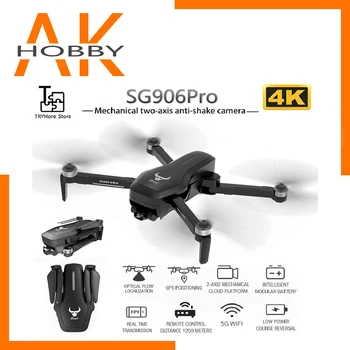 

2020 NEW SG906 pro 5G drone 4k HD mechanical gimbal camera wifi gps system supports TFcard drones distance 1.2km flight 25 min
