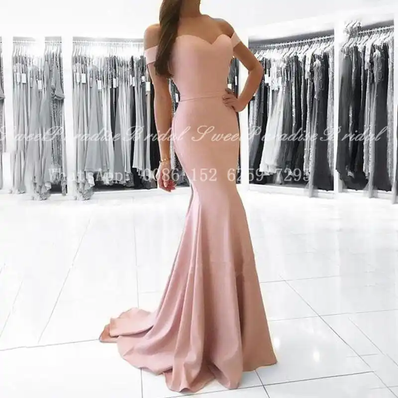 vestido rosa blush
