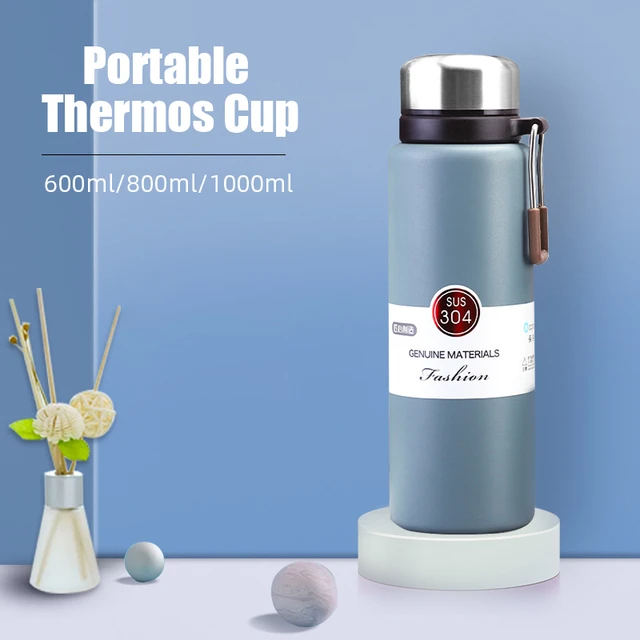 0.5-1L Stainless Steel Thermos Bottle Vacuum Flasks Water Bottle Insulated  Water Bottle Cup 12-24hs Keeping Warm Garrafa Termica - AliExpress