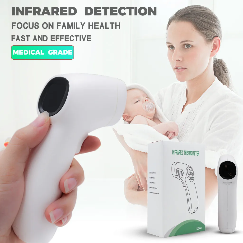 

Baby Forehead Infrared Thermometer Fast Accurate Measurement Digital LCD Non-contact Infrared Forehead Thermometer Infrared