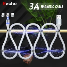 Cable de carga rápida 3A Magic para móvil, Cable de datos de carga rápida Micro USB-C para iphone 12 11, Xiaomi, Android tipo C