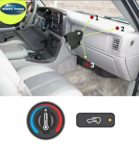 HVAC AC нагреватель воздуха смесь привод двери для GM Chevy Silverado GMC Sierra 604-106