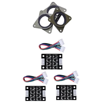 

3x NEMA 17 Stepper Steel and Rubber Vibration Dampers & 3x TL Smoother Addon Module for Pattern Elimination Motor