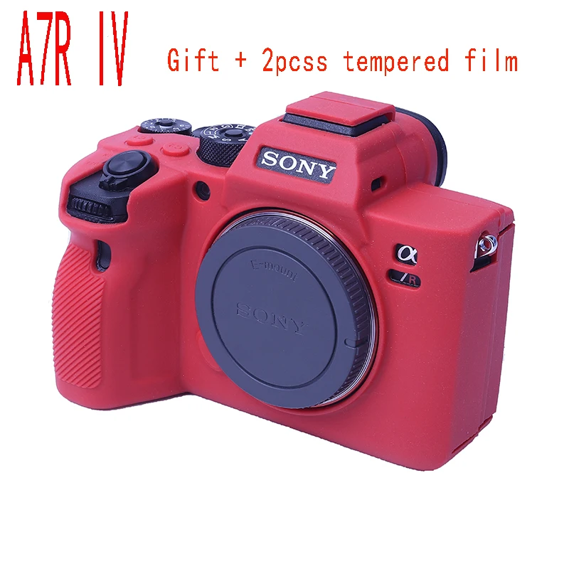 Чехол для Камеры Силиконовый чехол камеры Sony A7R4 A7R IV A7RM4 A7 III A7RM3 A9 фото подарок + 2 шт