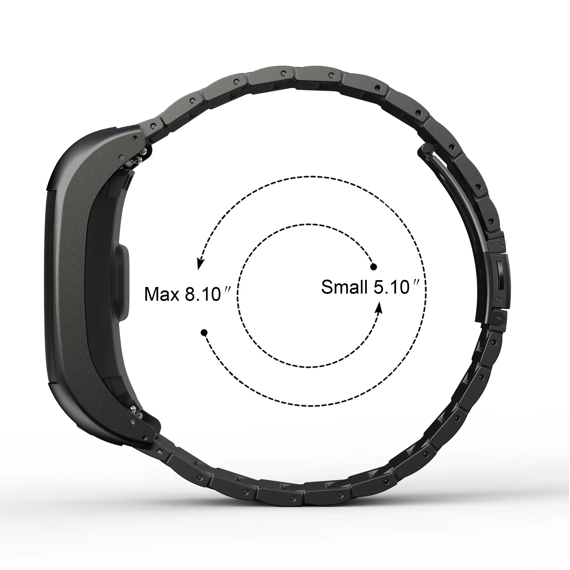 Ремешок из нержавеющей стали для Garmin Vivosmart HR+ полосы три звенья металлический ремешок для часов сменный ремешок для Vivosmart HR SmartWatch