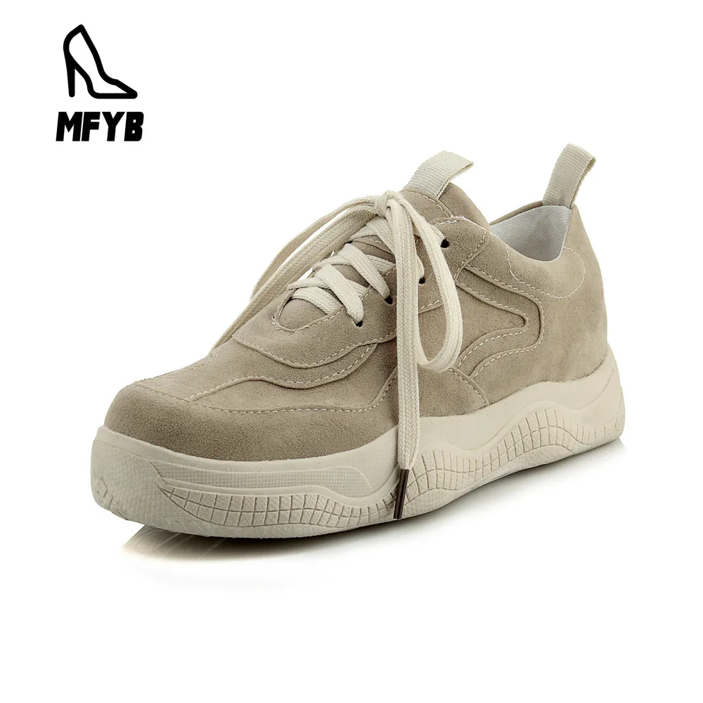 

MFYB Women's vulcanized shoes 2019 autumn new casual flat shoes cross straps round head women's shoes large size 34-46