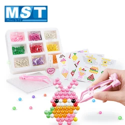 Rompecabezas mágico Multicolor para niños, juego de cuentas de niebla de agua 3D, cuentas adhesivas hechas a mano, juguetes educativos para niños