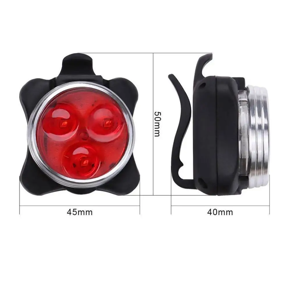 Cycling Flashlight Bicycle Bike LED Head Front With USB Rechargeable Tail Clip Light Lamp Lantern Bicycle Accessories