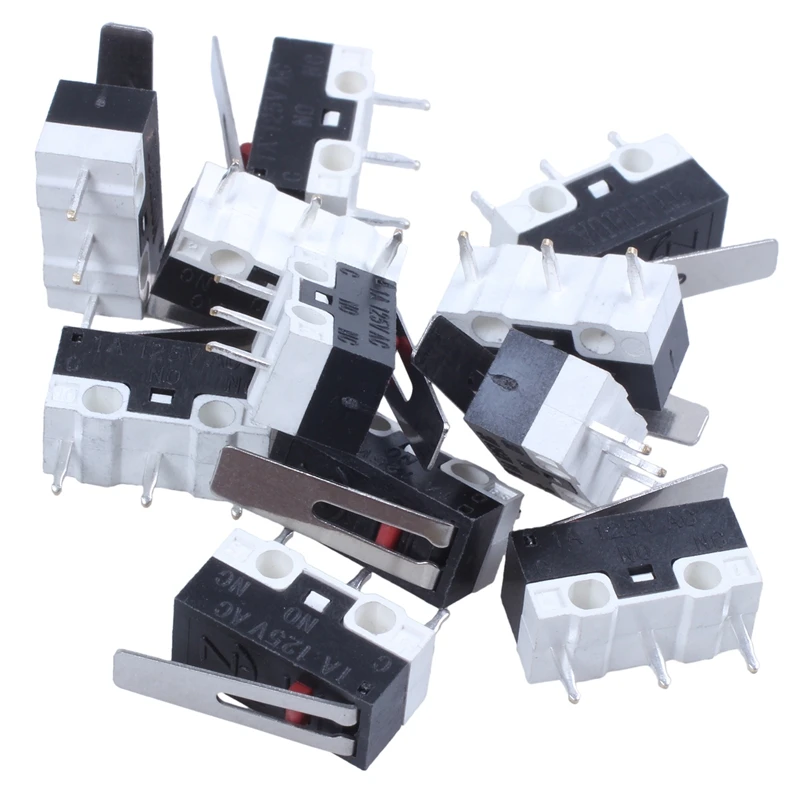 11 Pcs 1NO 1NC SPDT Momentary Long Hinge Lever Micro Switches AC 125V 1A | Обустройство дома