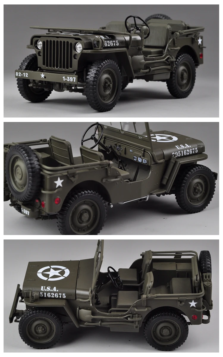 Welly 1:18 джип Уиллис сплав модель автомобиля Моделирование Украшение автомобиля коллекция Подарочная игрушка Литье под давлением модель игрушка для мальчиков