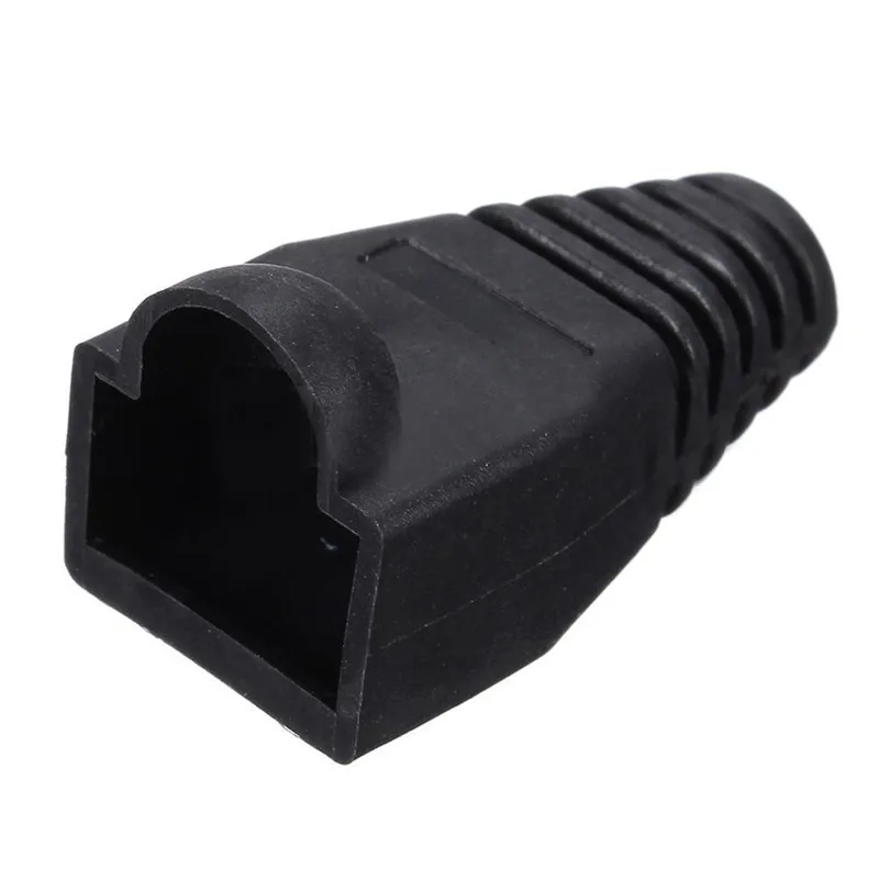 50x зажим в пластике крышка головка заглушки для RJ45 Cat5/6 кабель модульный разъем сети