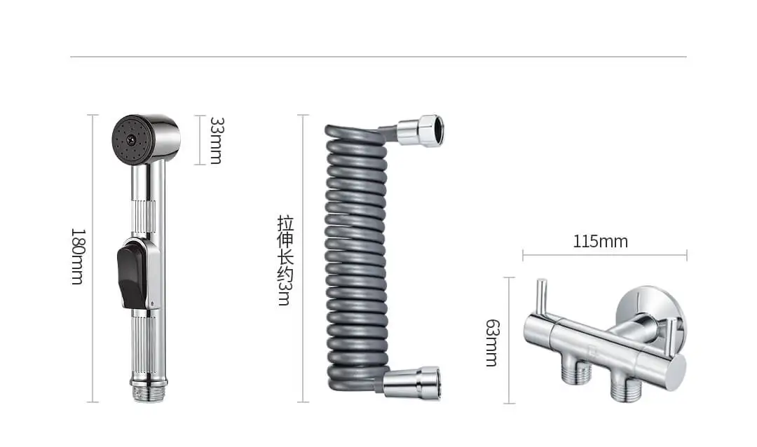 Xiaomi Youpin стальной Туалет ручной Биде опрыскиватель-кран Биде опрыскиватель пистолет туалет спрей для ванной Аксессуары