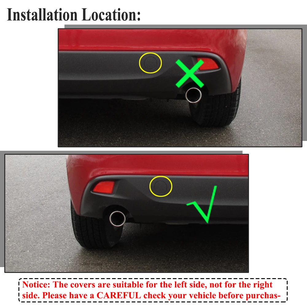 Car Rear Bumper Hook Tow Eye Cap Trailer Cover Left Side For Mazda 3 Axela BN BM 2014 2015 2016