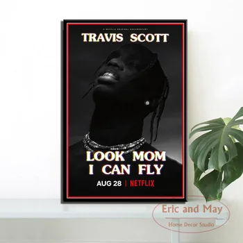 

Travis Scott Look Mom I Can Fly Canvas Painting Posters And Prints Pictures On The Wall Vintage Art Decorative Home Decor Plakat