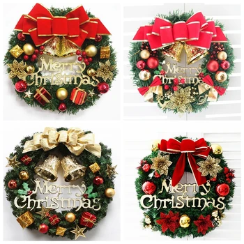 

Christmas Decoration 30cm Christmas Wreath Simulation Wreath Door Hanging Window Props Background Christmas Tree Pendant