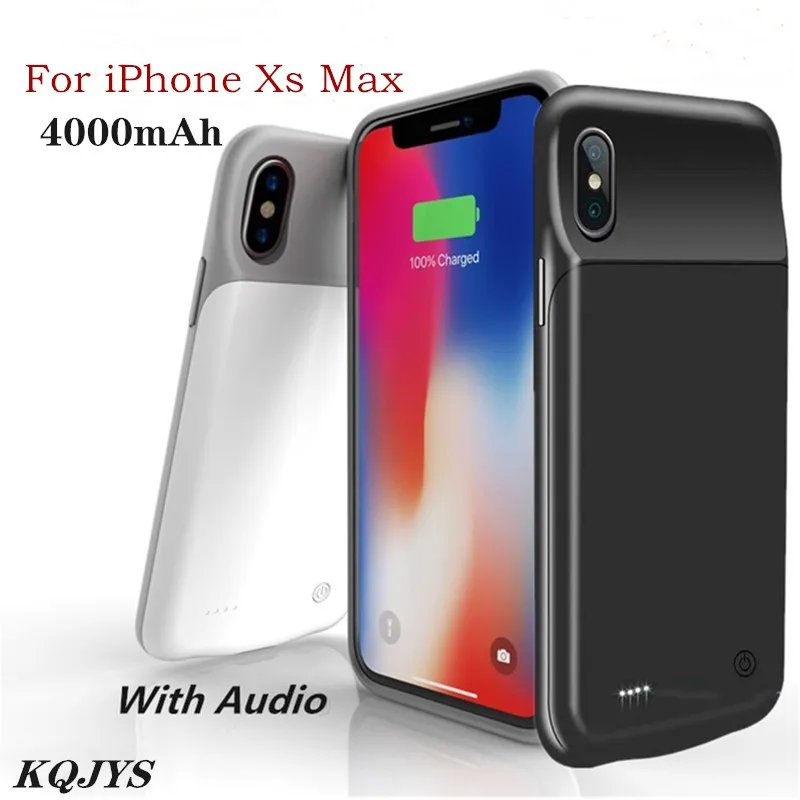 

KQJYS 4000mAh Magnetic Power Bank Battery Charger Cases For iPhone Xs Max Battery Case Portable Battery Charging Cover