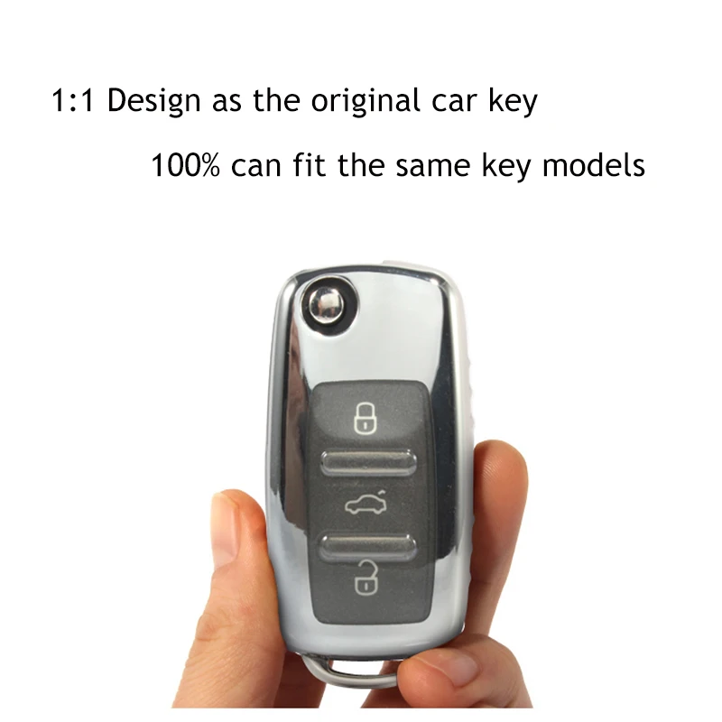 Чехол Kye для Vw Volkswagen Tiguan Passat Polo Skoda ABS чехол автомобильных ключей держатель с