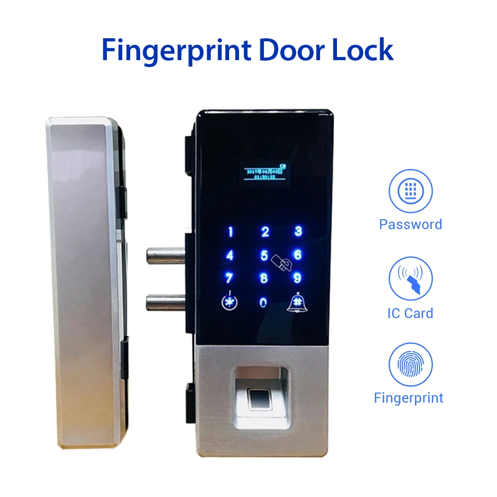 

Biometric Fingerprint Door Lock Intelligent Electronic Lock Fingerprint Verification With Password IC Card Unlock