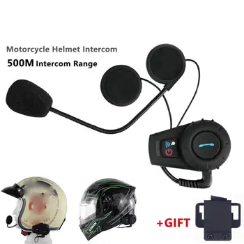 

New EU Plug Motorcycle Helmet 500M Walkie Talkie Headset Helmet Wireless Headset Headphones Helmet Walkie Talkie System