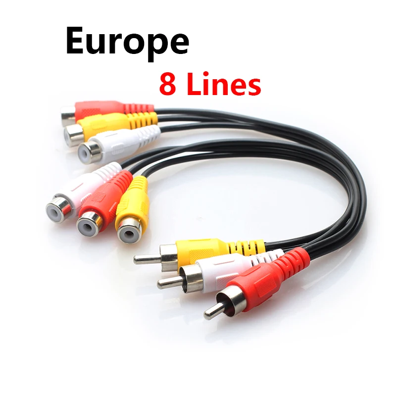 Cable de 36M, 8 líneas para DVB-S2 satélite europeo, para GTmedia V8 Nova V7S V9 Super Freesat