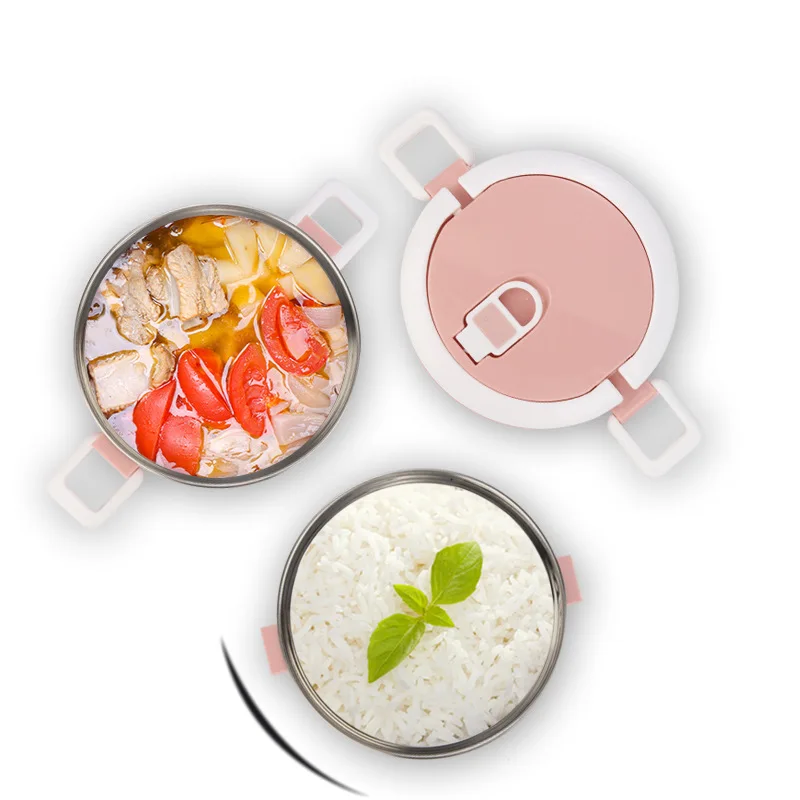 304 Stainless Steel Lunch Box Lunch Box Multi-layer Layering Double Layer Gift Thermos Bucket Preservation Portable Lunch Box
