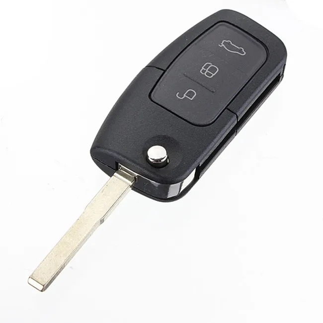 433MHz 3 Buttons Remote Control Key Uncut Blade with 4D 60 Chip Fit for Ford Mondeo / Fiesta / Focus / S Max / Galaxy 2003-2010