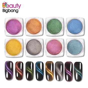 

BEAUTYBIGBANG Magnetic Cat Eyes Nail Powder Glitter Shimmer Nail Art Decoration Pigment BB2