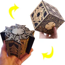 

1:1 Hellraiser Cube Puzzle Box Moveable Lament Terror Film Serie Puzzle Box Cube Fully Functional Pinhead Prop Model Figure Toy