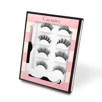 

Crislashes Magnetic False Eyelashes & Liquid Eyeliner With Magnetism Set 4 Styles Mix Eyelash Long Lasting Natural Makeup Tool
