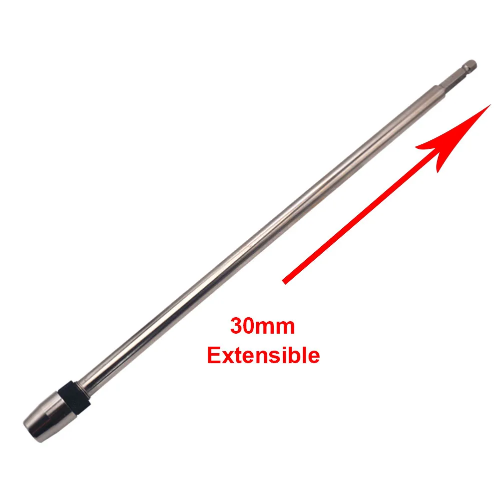 Screwdriver Quick Release Carbon Steel Bit Holder Long 12'' 300mm Tool Hex Shank Magnetic Drill Adaptor Accessories Home