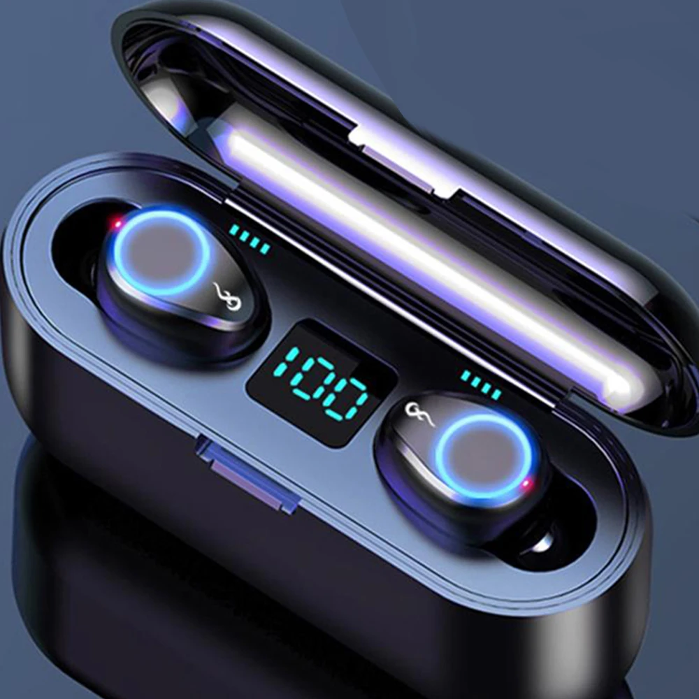 

UTRAI Wireless Earphones Bluetooth 5.0 TWS Headset Touch Control LED Stereo Earbuds With Microphone Power Bank For iPhone Xiaomi