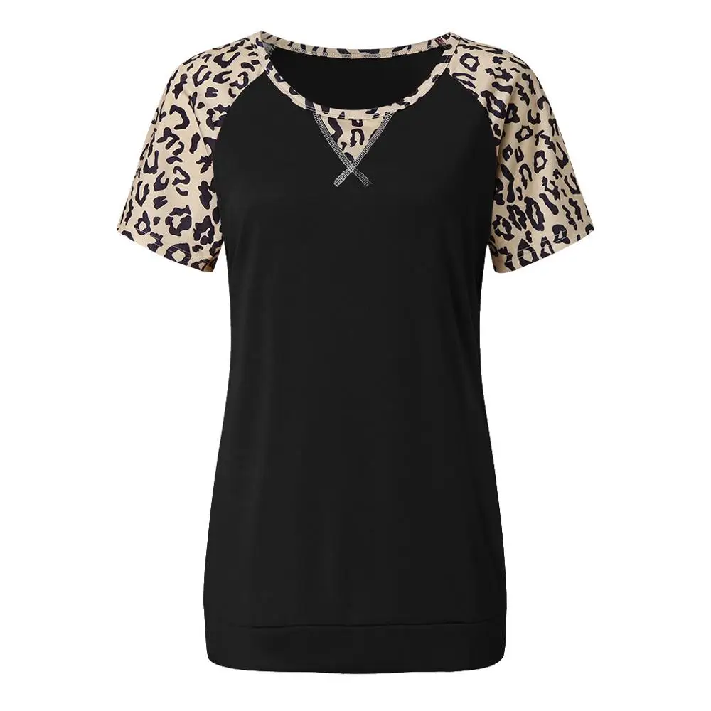 2020 Summer Spring Women Tops Plus Sizes Tees Leopard Vintage Femme Shirts Ruffles Loose Sexy Befree Boho Full Long Sleeve