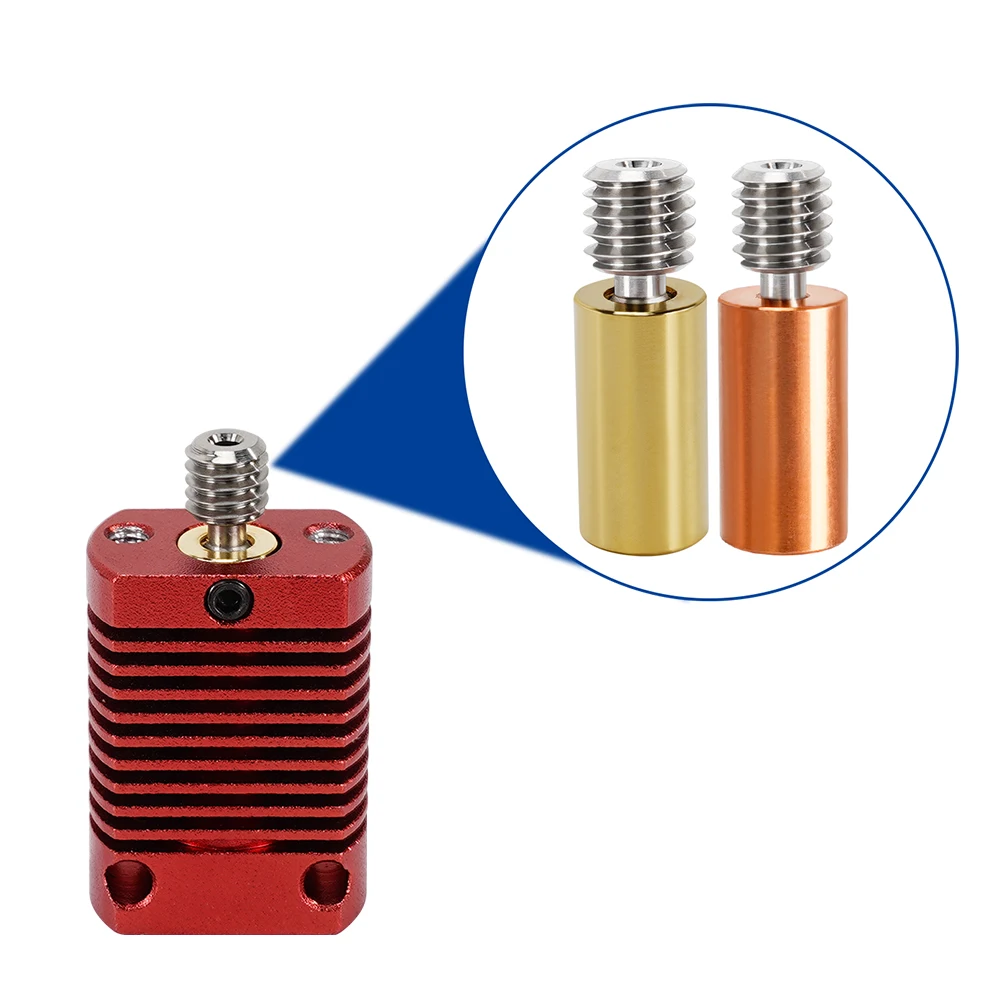 de titânio, bocal de impressora 3D, hotend aquecedor bloco, 1,75mm