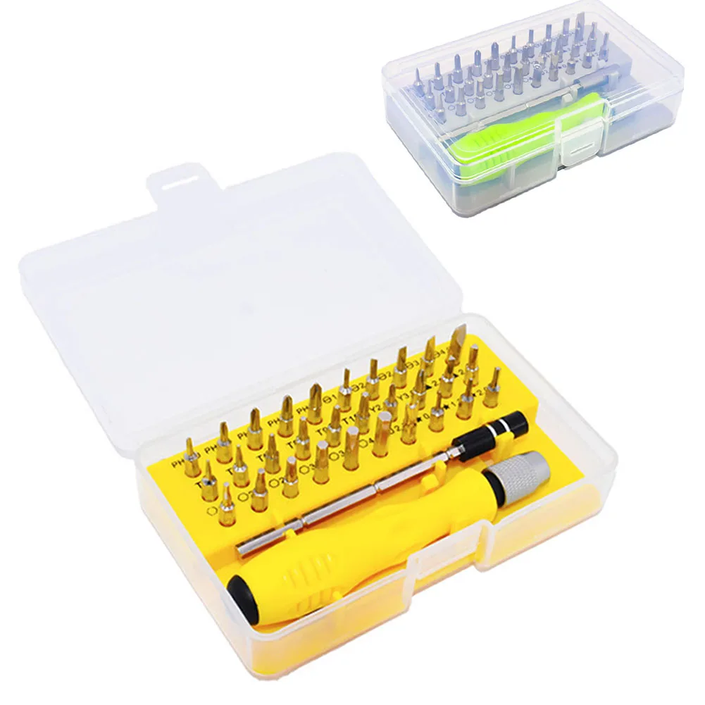 32 In 1 Magnetic Accuracy Tool Mini Multifunctional Screwdriver Set Non Slip Phone Mobile Portable Repair Chrome Vanadium Steel