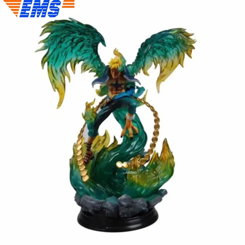 15"ONE PIECE Whitebeard Pirates Marco limited Edition Edward Newgate Decoration ResinAction Collectible Model Toy BOX 39CM Z2089