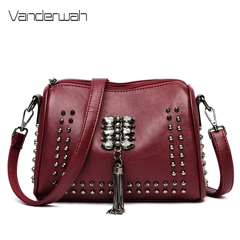 Женская сумка Кроссбоди с заклепками|Сумки ручками| |