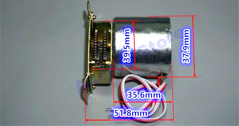 New 520 All Metal Reduction Motor DC5-12V Low Speed and Large Torque 32rpm 3900rpm