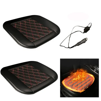 

1 Or 2PCS Warmer Car Seat Cushion Heater Heated Heating Seat Cover Cushion Seat Pad 12V Auto Winter Seat Car Cushion Cover
