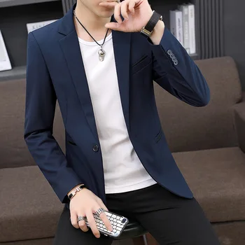 

2020 Season Men's Leisure Suit Slim Fit Small Suit Male Solid Color Men's Wear Coat