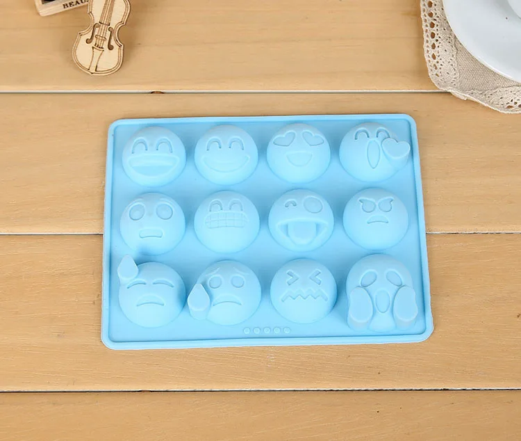 Funny expression silicone cake mold ice chocolate fondant cnady molds cake decoration moulds patisserie tools for baking afbeelding