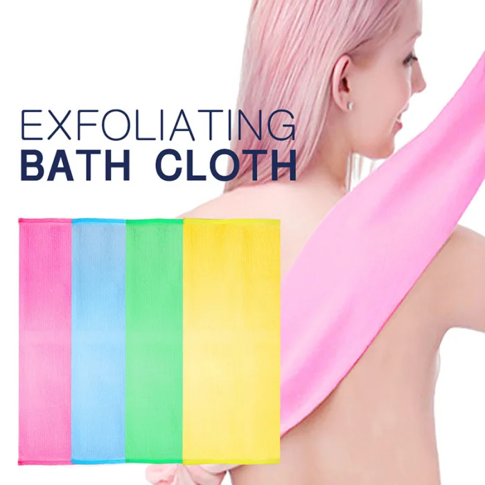 Отшелушивающий Мочалка для душа для мужчин и женщин длинное банное полотенце для глубокой очистки кожи TY99