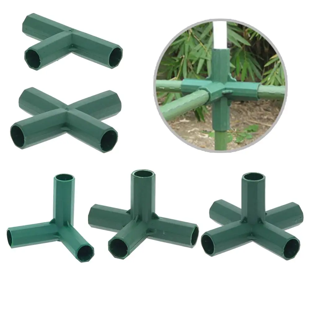 16MM PVC Fitting 5 Types Stable Support Heavy Duty Greenhouse Frame Building Connector