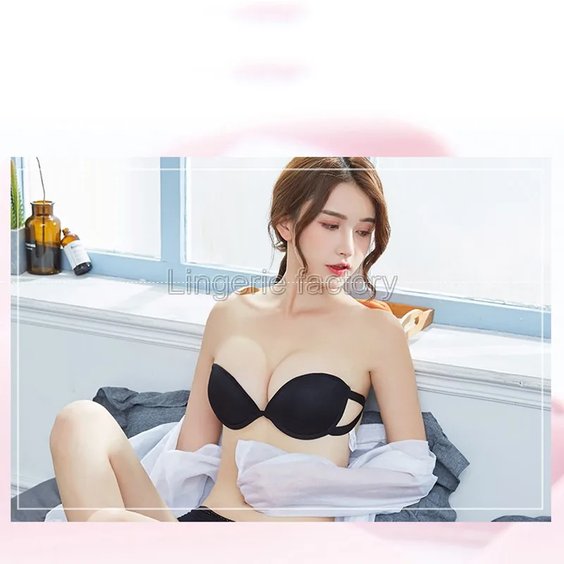 Сексуальное женское белье сзади бюстгальтер половина чашки бюстгальтера Для