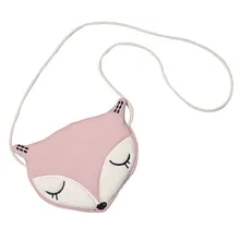 Детская сумка с милыми мультяшными животными, милая сумка на плечо с лисой