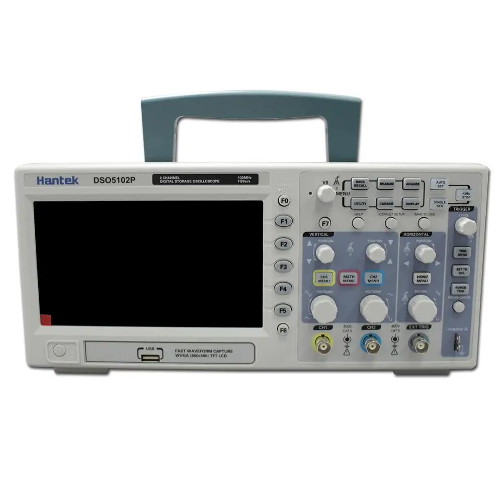 Hantek DSO5102P Цифровой Осциллограф usb анализатор 100 МГц 1GSa/s 40 к дешевле, чем DSO5102B AC110V/220 В