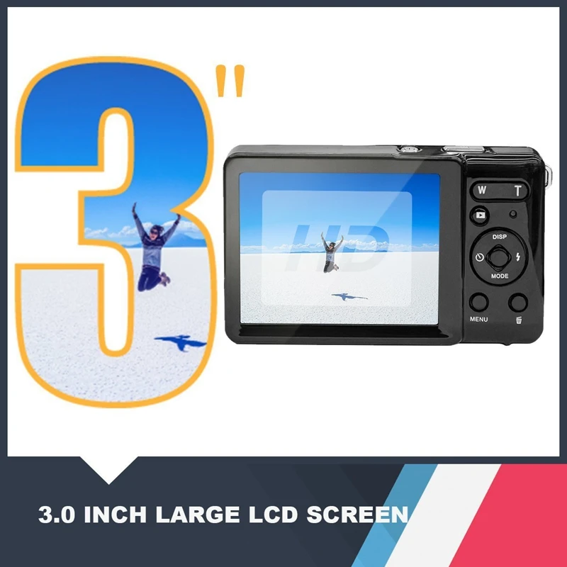 8 Megapixel Inch TFT LCD Rechargeable HD Digital Camera Video Camera Digital Students Cameras with 8X Digital Zoom / 12 MP/HD