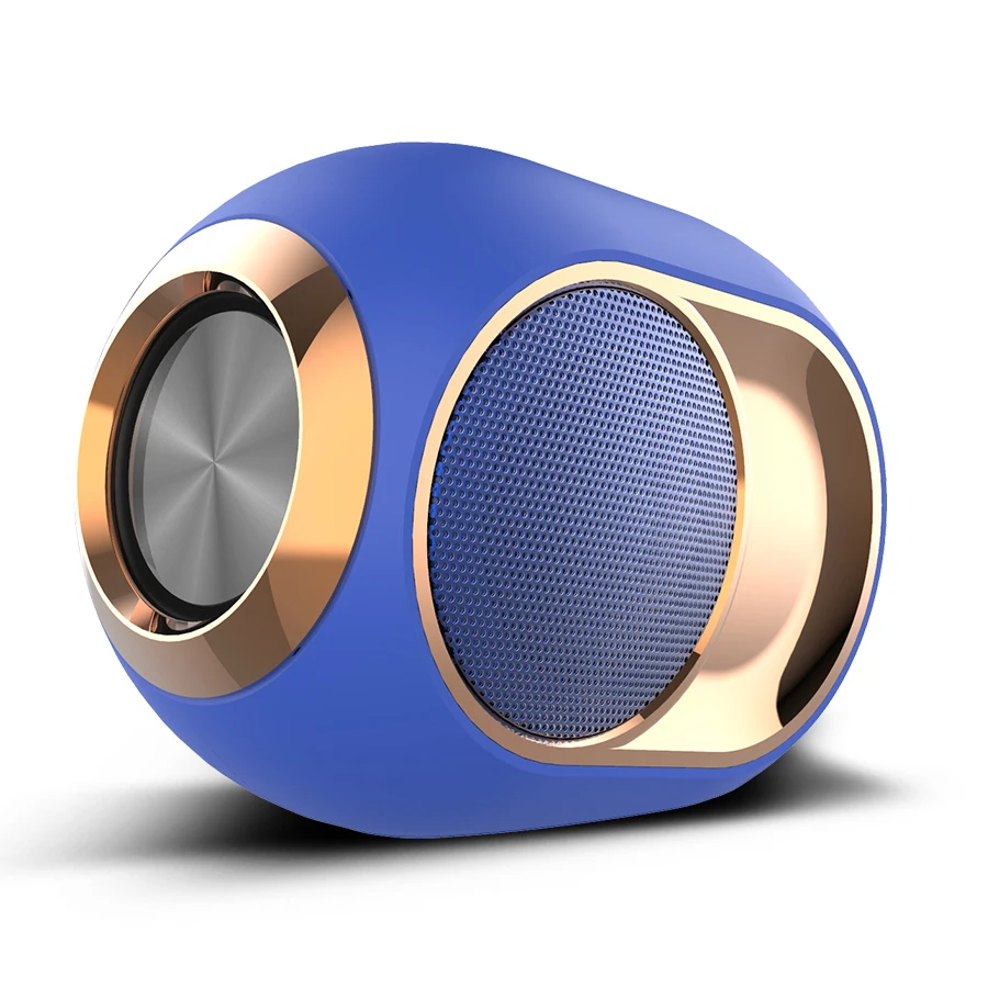 X6 Bluetooth 5,0 спикер TWS портативные беспроводные колонки для телефона ПК водонепроницаемый открытый стерео музыка Поддержка TF AUX USB FM - Цвет: Blue