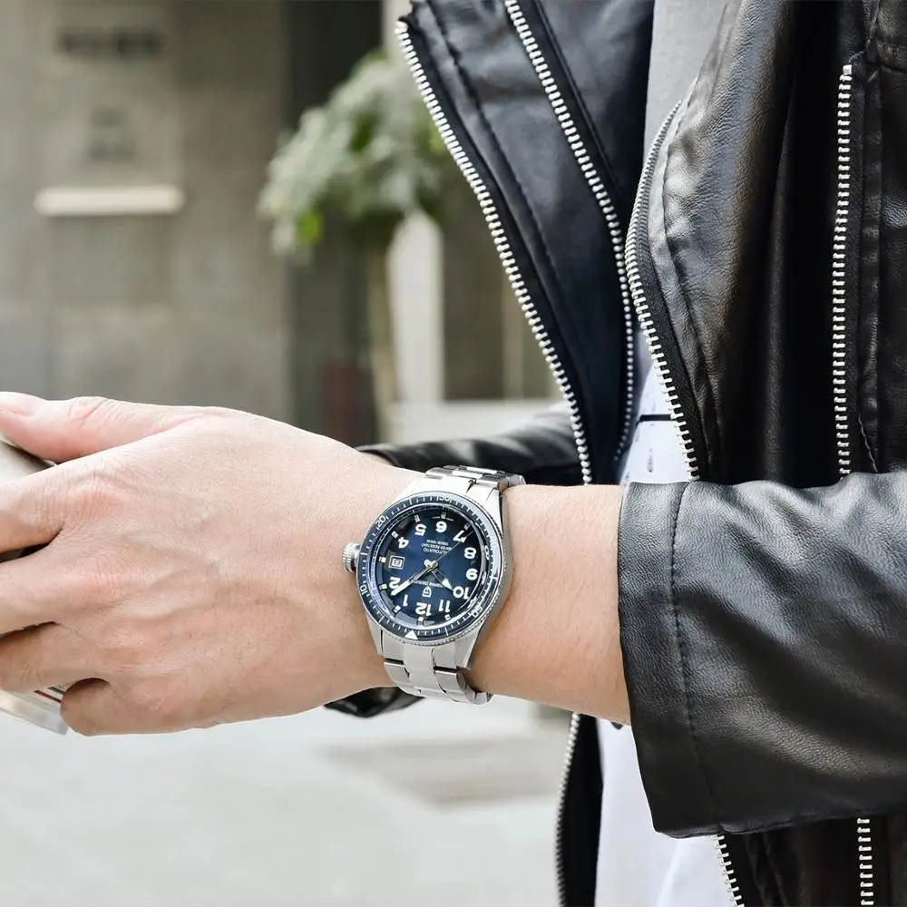 PAGANI Дизайн модные мужские часы Автоматические Мужские часы из нержавеющей стали 100 м водонепроницаемые часы деловые спортивные механические наручные часы