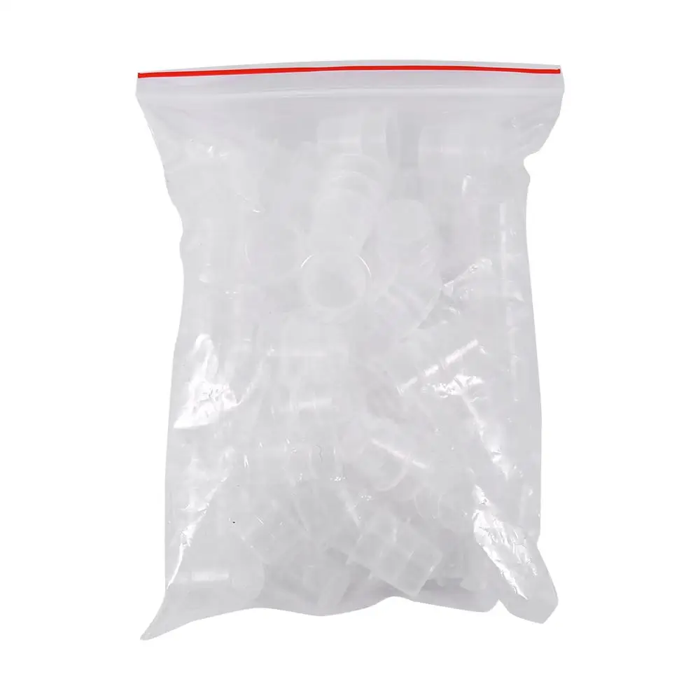 100Pcs S/M/L Татуировка Пластик чернил для татуажа чашки Перманентный макияж пигмент